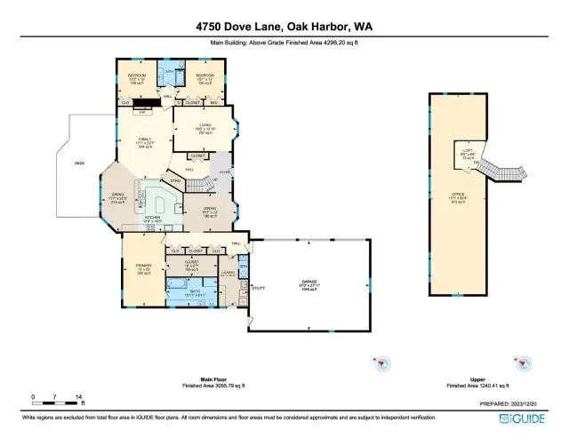 The layout...main level living with a bonus room upstairs that can be remodeled to suit your needs.