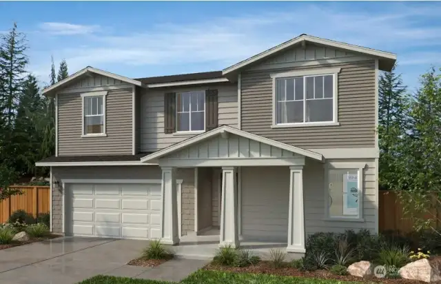 Rendering of elevation and color scheme.