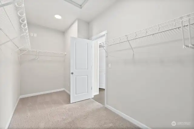 Primary walk-in closet