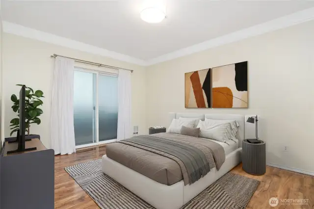 Loads of room in this primary bedroom!