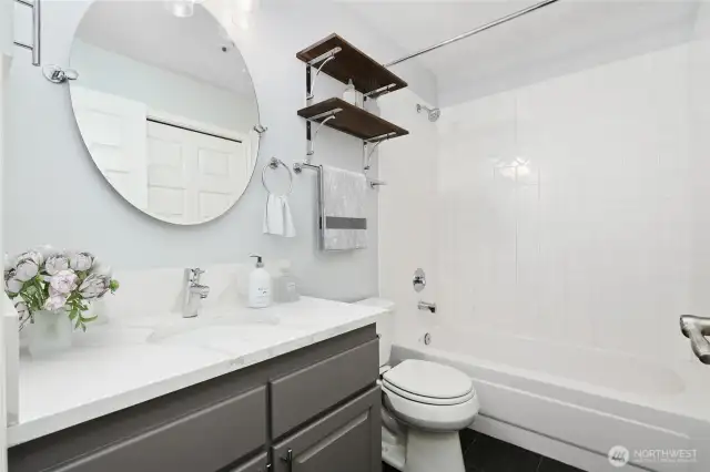 #2 bathroom, bright and shiny!