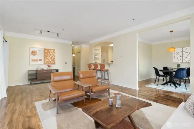 Wide open floor plan.