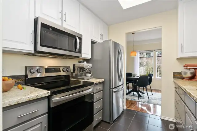 Functional kitchen layout.