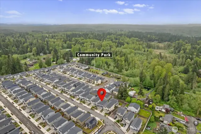 This fantastic home is one of less then a handful with views of the mountains.  This neighborhood also features a wonderful community park!