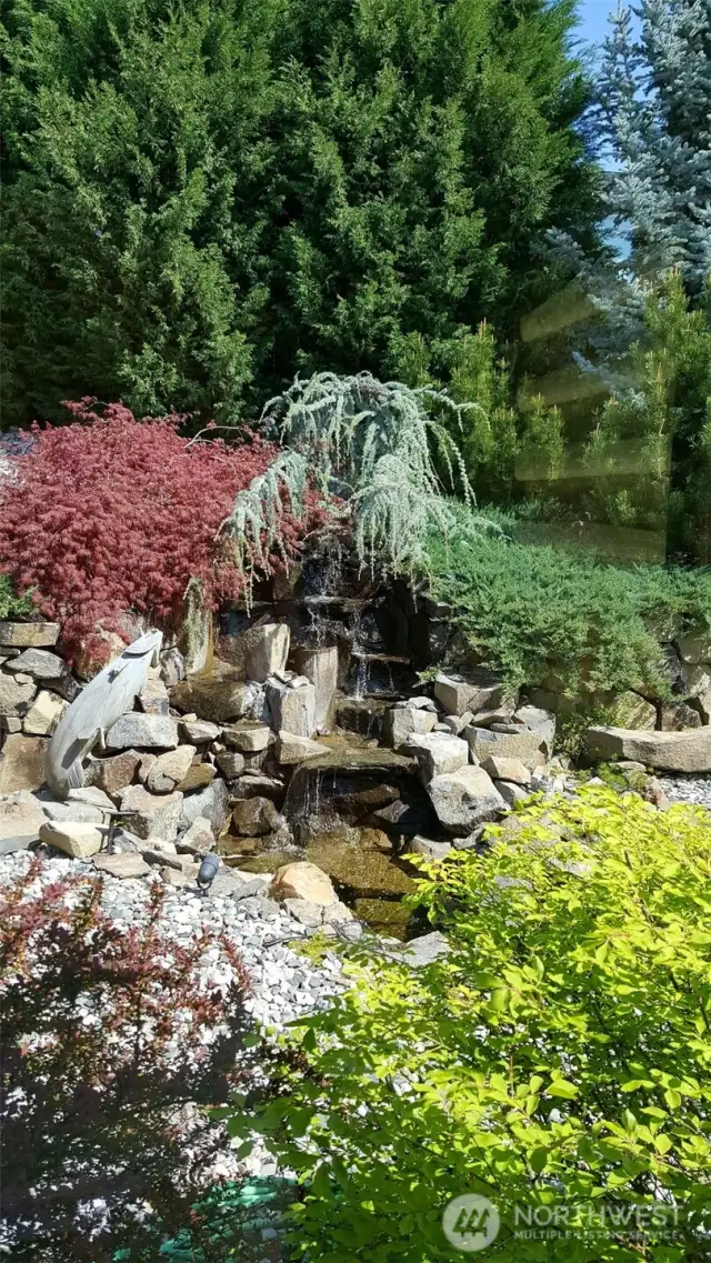 backyard waterfall