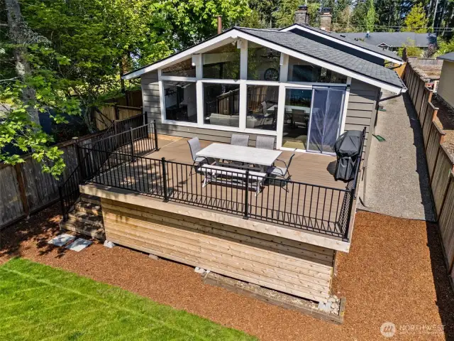 Freshly installed and ready for action, this brand new wood deck isn’t just a place to relax—it’s a space to create memories. Unlike composite decks, wood offers a timeless, natural look that’s easy to customize. You’ll love the warmth and charm of real wood underfoot, and with the right care, it only gets better with time. Whether you’re lounging with a book or hosting a BBQ, this deck is your perfect perch to take in the views and enjoy everything Long Lake has to offer.