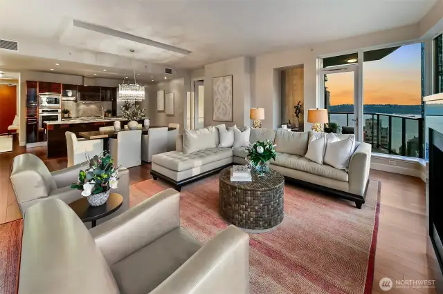 21st floor expansive floor to ceiling windows