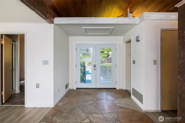 Original stone entrance.