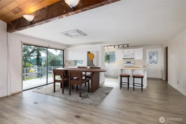 Space for guests and mingling.