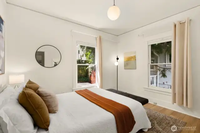 Second of two bedrooms!