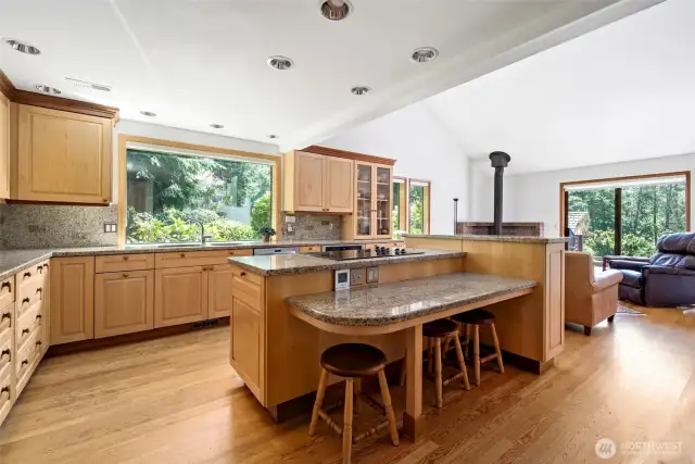 Plenty of storage, prep. and counter space