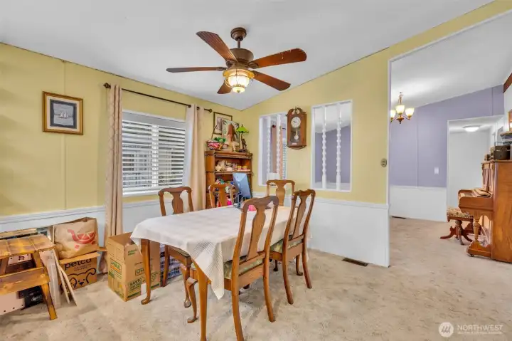Dining area off kitchen