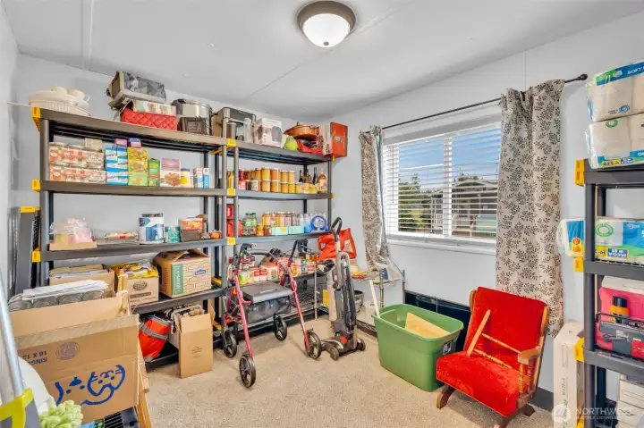 4th bedroom is used as storage. The closet doors have been removed.