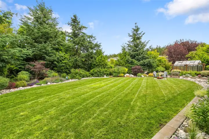 No detail was left unfinished in this well thought out beautiful backyard.