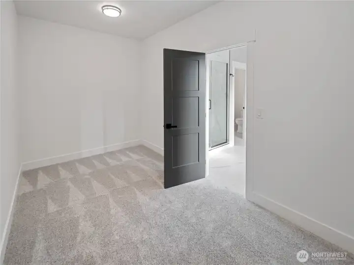 Huge walk-in closet off primary bathroom.
