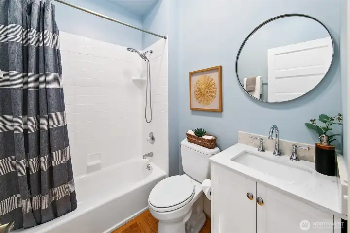 Full bathroom on the main level