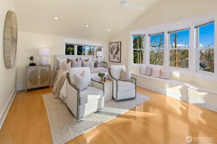 Oversized primary bedroom!