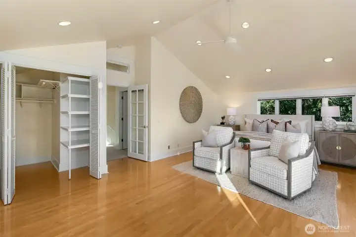 Want to add an en-suite? Lots of space to add a bathroom to this bedroom. Buyer to verify.