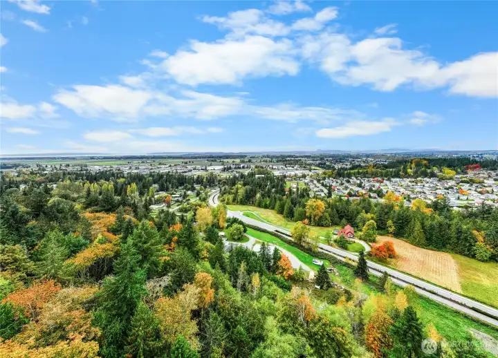 Elevated above Skagit Valley.