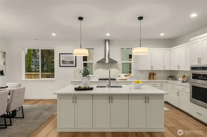 Photos of completed model on homesite #11 with identical floorplan.