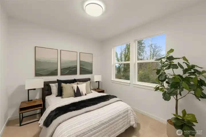 Photos of completed model on homesite #11 with identical floorplan.