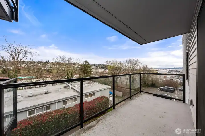 View from this home's balcony