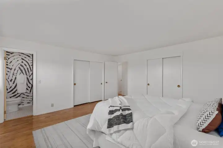 Primary bedroom with ensuite