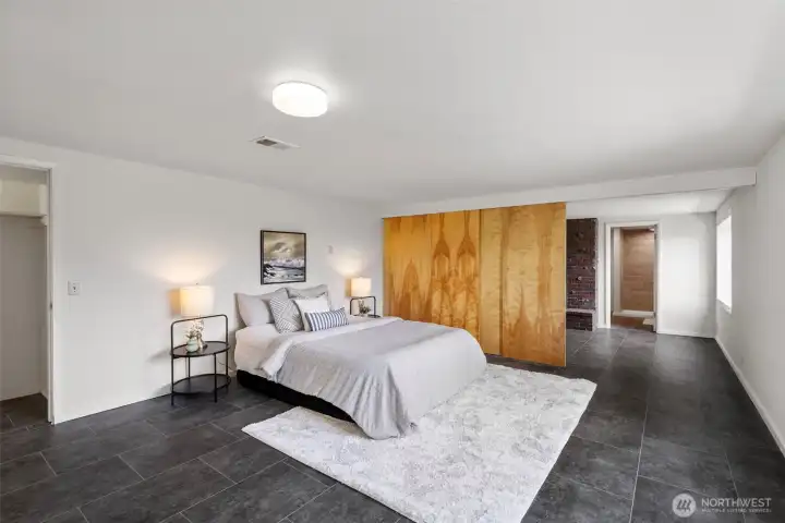 Lower level great room/ bedroom