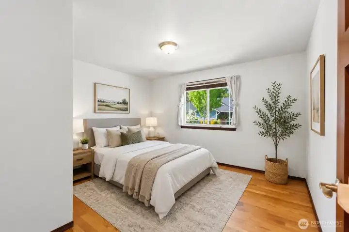 Virtually Staged.  Bedroom #2.