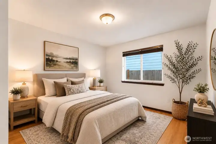 Virtually Staged.  Bedroom #3.
