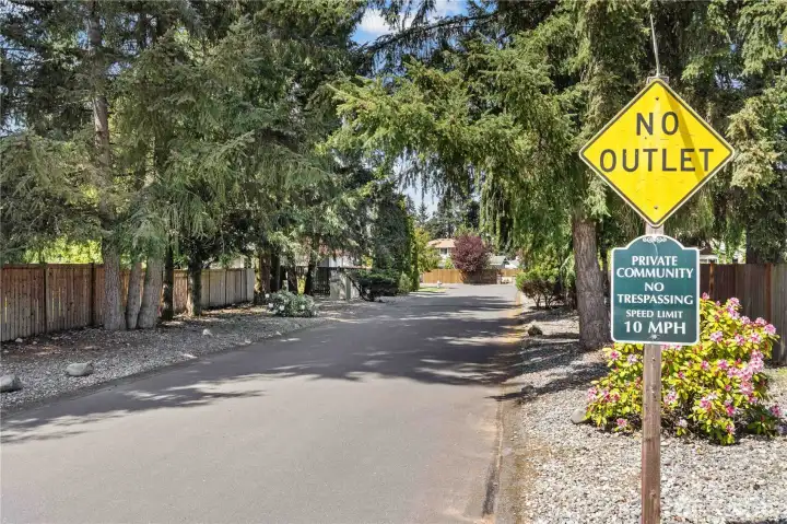 Community with Private Roads