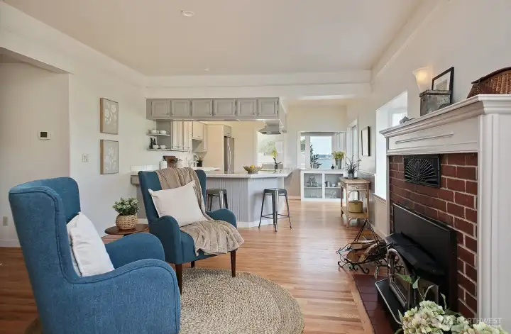 Enjoy sitting by the fire.