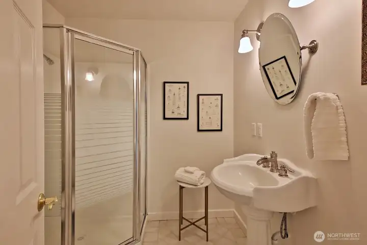 Main floor 3/4 bath.