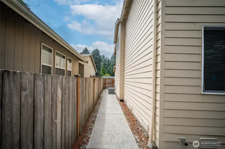 Sidewalks also poured around the house in 2024. Sidewalks also poured around the house in 2024.