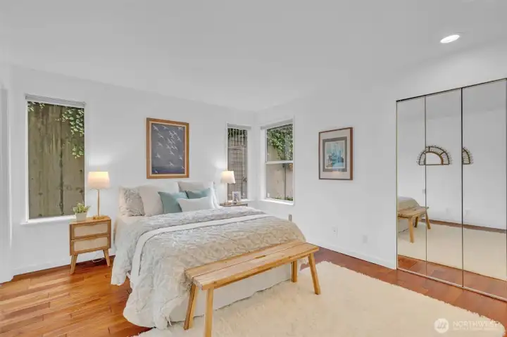 Spacious Primary Bedroom with Two Large Closets