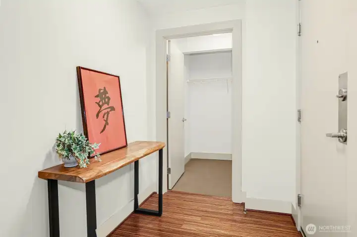 Note the huge extra storage closet.
