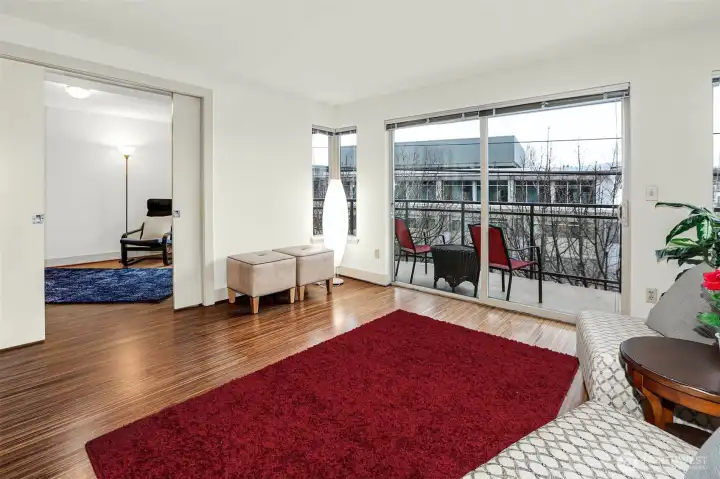 Bedroom Suite 2 with pocket doors