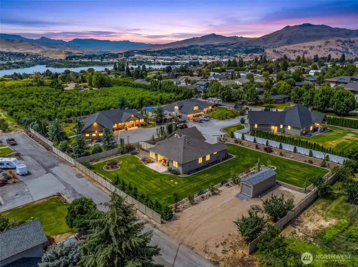 Perfectly situated in a 4-lot subdivision