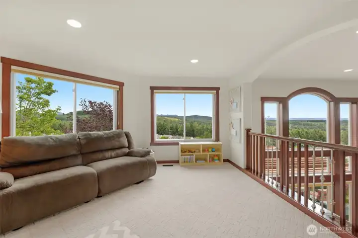Versatile flex room area w/views of mt rainier Versatile flex room area w/views of mt rainier