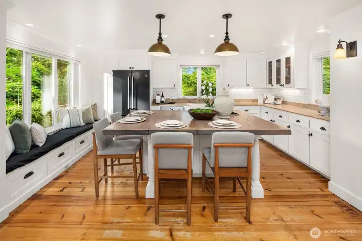Whether cooking, entertaining or just hanging out- a perfect gathering space Whether cooking, entertaining or just hanging out- a perfect gathering space