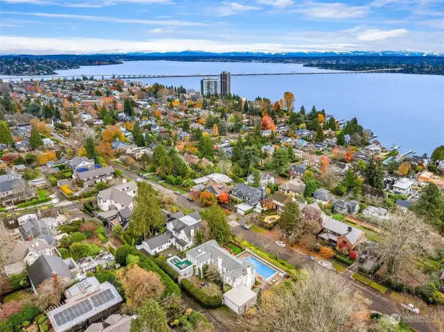 Close to Madison Park, Lake Washington and the Seattle Tennis Club.