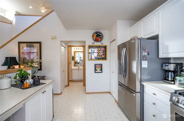 Nice bright cabinetry and spacious pantry