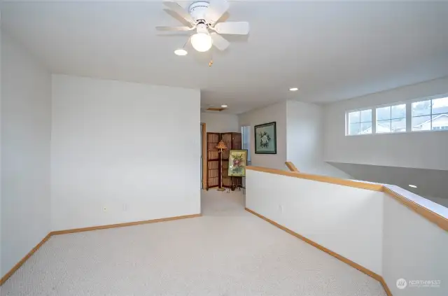 Large bonus loft with tons of natural light