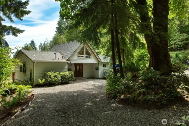 Located in Fragaria Community, this home is along a private lane.