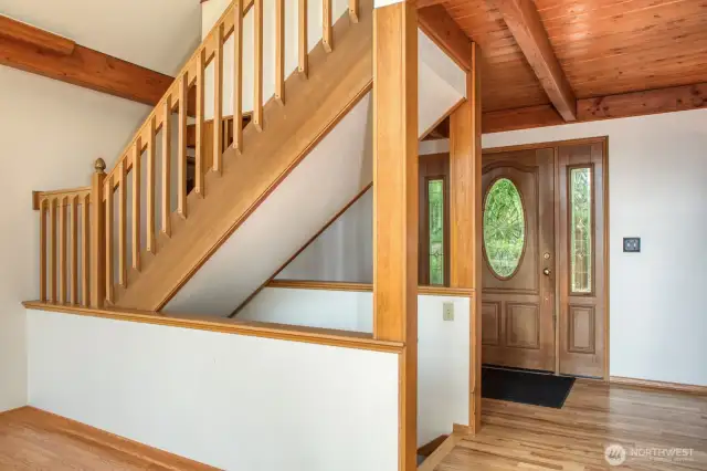 Open stair leads to loft.