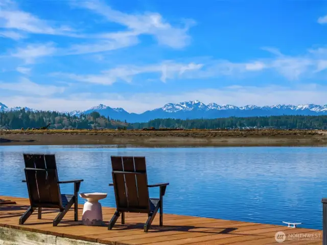 Breathtaking Olympic Mountain, Puget Sound and sunset views