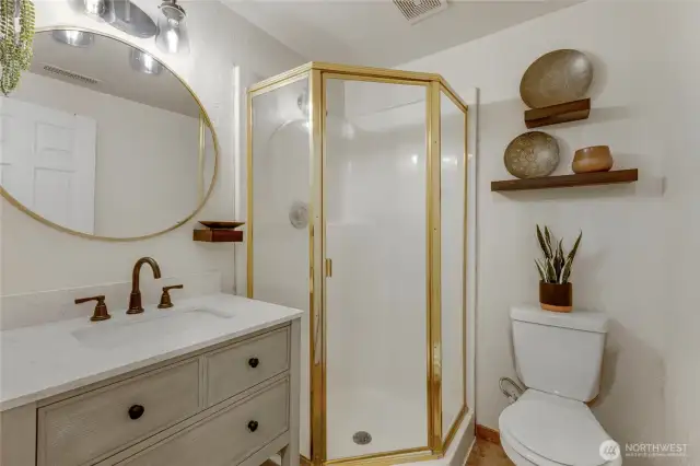 3/4 bathroom on Lower Level!