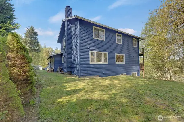 Side yard and back yard!