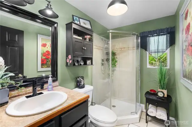 3/4 bath upstairs