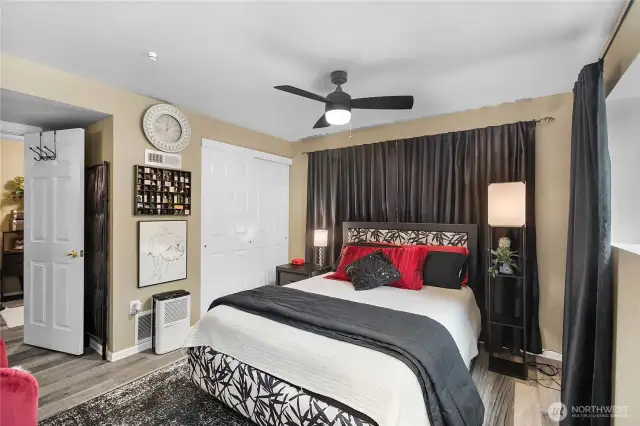 One of Primary suites has one bath and a room off for den or office